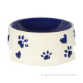 Bols de chiens pour animaux de compagnie en gros logo personnalisé en céramique pour animaux de compagnie